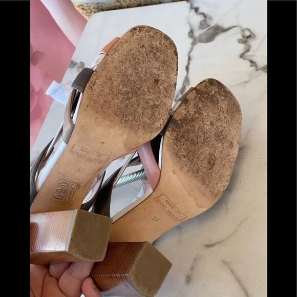 Marc by Marc Jacobs multicolored heel sandals 37/6.5 - Picture 6 of 13